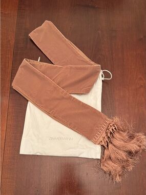 Zimmermann Terracotta Fringe Scarf